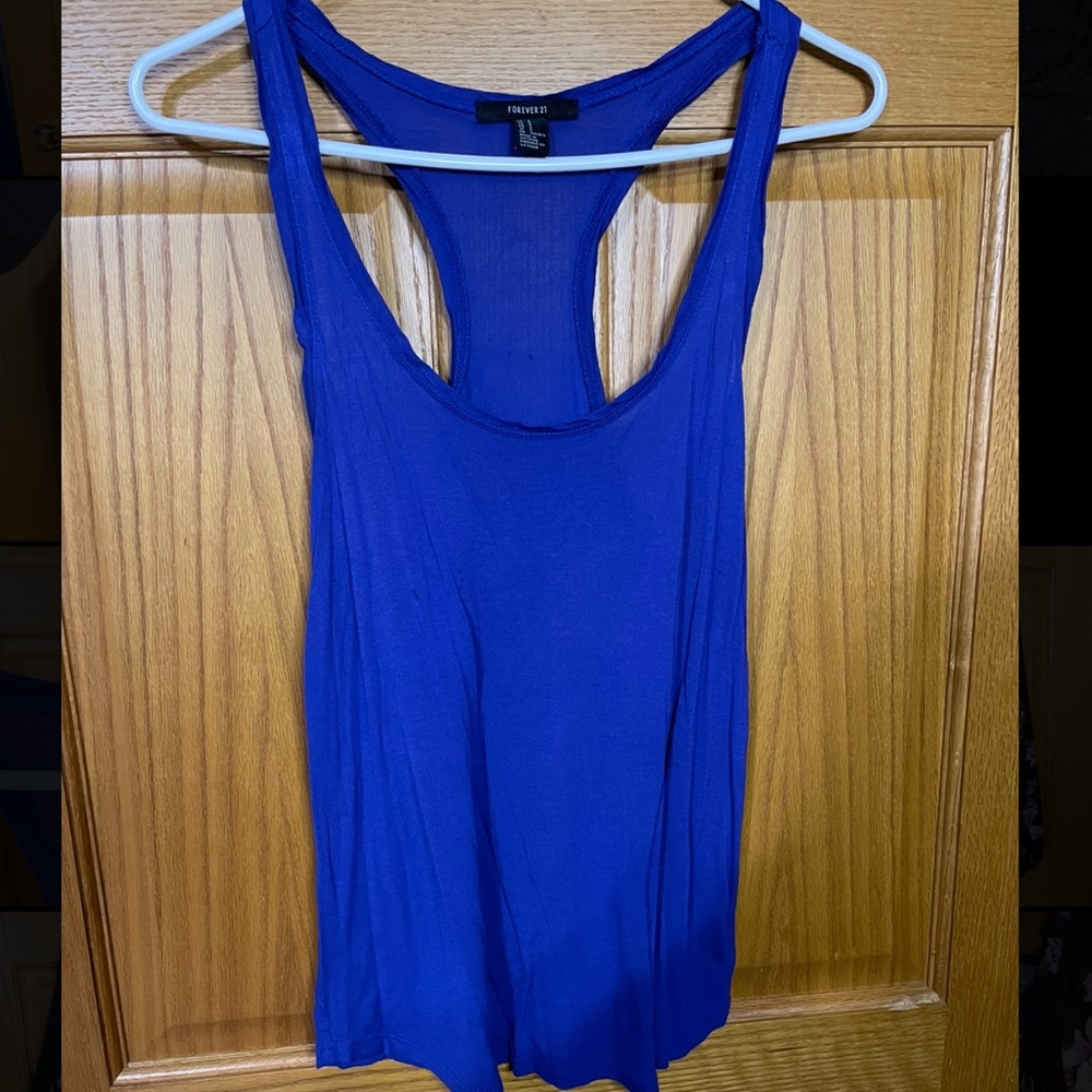 Blue tank
